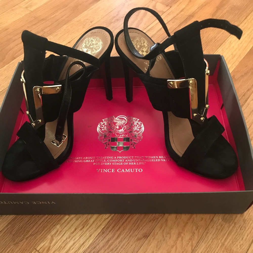 Black sway heels